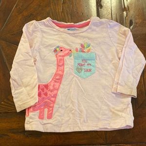 Baby Girls “You Make My 💖’ Saur” Dinosaur Theme Long Sleeve 12M Tshirt